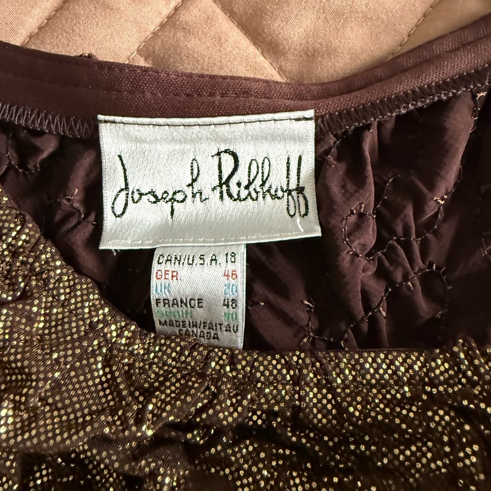 Joseph Ribkoff Textured Brown Tank Top - Picture 7 of 9